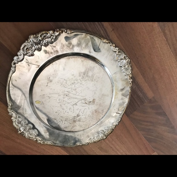 Ornamental Silver Plated Plates (8) - Picture 3 of 6